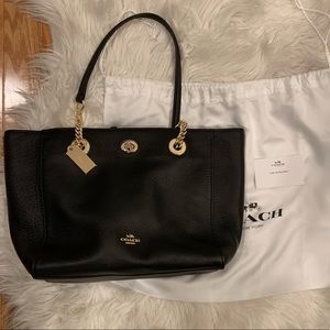 NWOT Coach Turnlock Tote